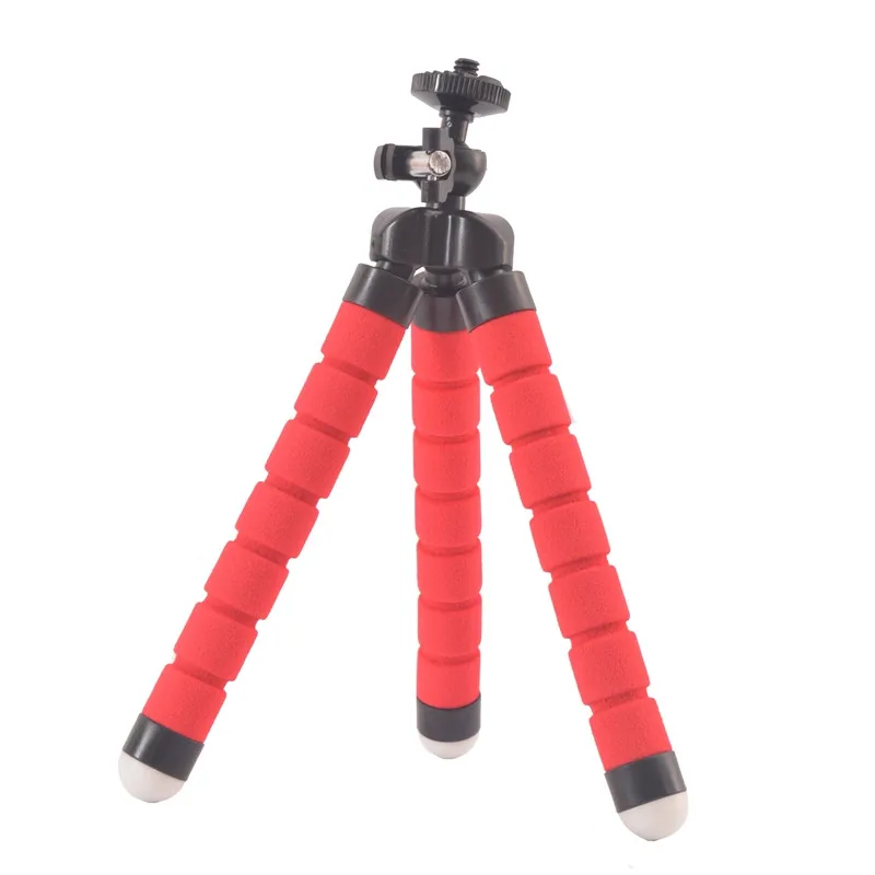 

[Aaliyah] Sponge flexible tripod with mobile phone holder tripod for smart phone Samsung Huawei Xiaomi Lenovo smartphone