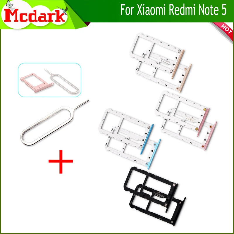 Держатель лотка Nano SIM /Micro для Xiaomi Redmi Note 5 адаптеры Sim-карт SD запасные части +
