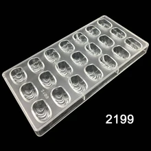Valentinstag klarem polycarbonat schokolade jelly süßigkeiten machen formen muschel schokoladenform Dekorative werkzeuge