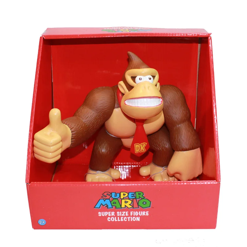 Retail 5 Styles 9'' 23cm Super Mario Bros Mario Yoshi Luigi Koopa Bowser Toad PVC Action Figures Toys with Box Free Shipping