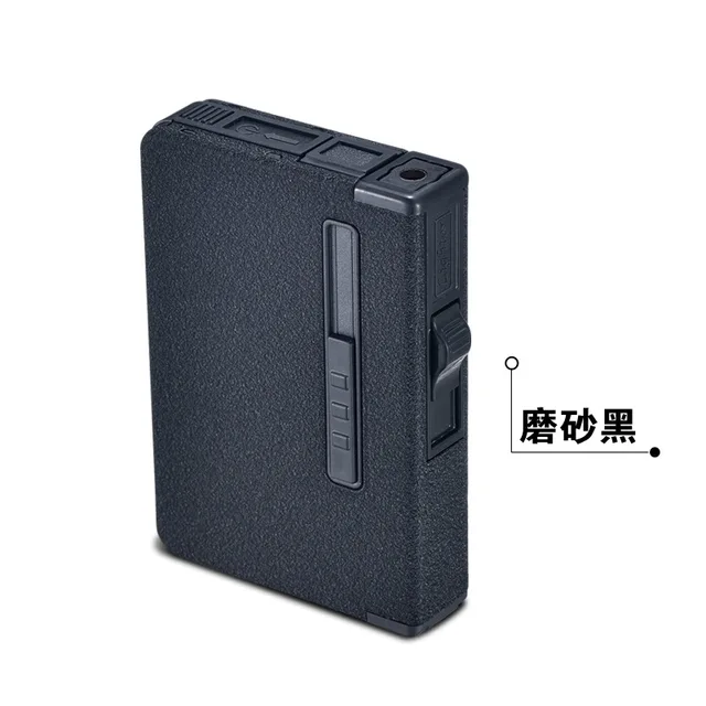 Cigarette Case Holder with Butane Gas Lighter Refillable Gas Torch