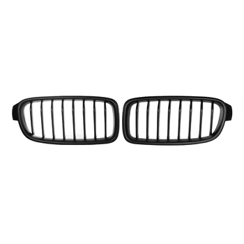 

For BMW 3 Series F30 F31 F35 F80 2012-2017 1 Pair Matte Black Front Kidney Grille Car Decorative Accessory Front Kidney Grille