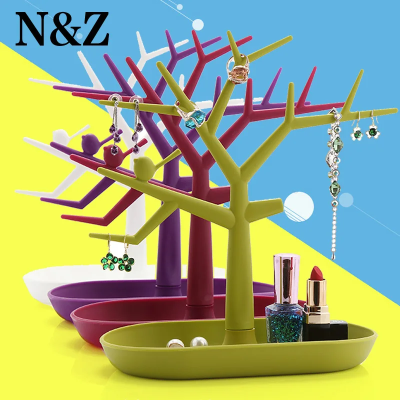 

New Multifunctional Tree Branch Shape White color Jewelry Display Earring Bracelet Necklace Ring Display Stand for Earrings