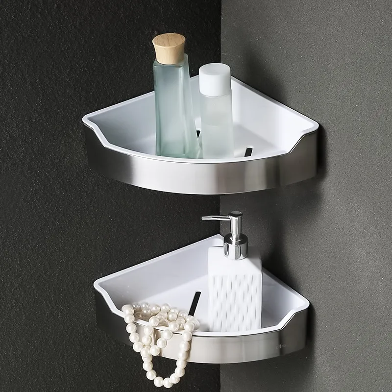 

304 Stainless Steel Shower Bathroom Rack Hanging Racks Corner Basket Shelf