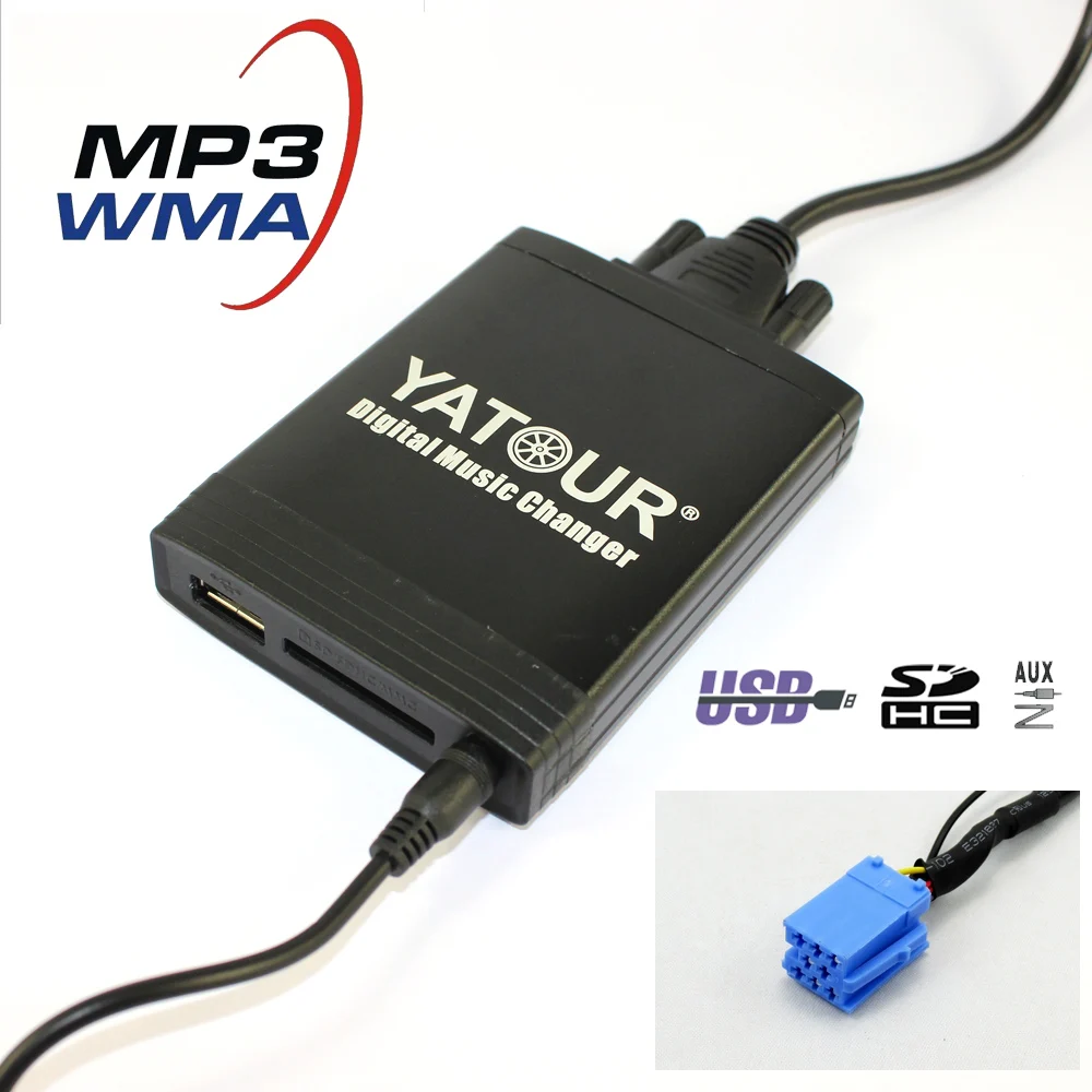 Yatour для Alfa Romeo 147 456 159 паук GT Brera головное устройство YT-M06 автомобиль USB MP3 адаптер SD
