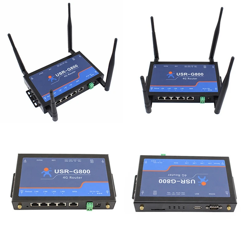 

USR-G800 Free Shipping Industrial 4G wireless Routers RS232 to 4G Network Data Transparent Transmission TD-LTE and FDD-LTE