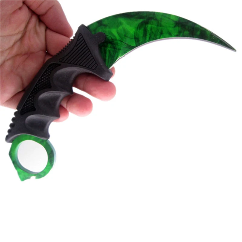 Нож CSGO Counter Strike Karambit с фиксированным лезвием тактический нож для охоты на