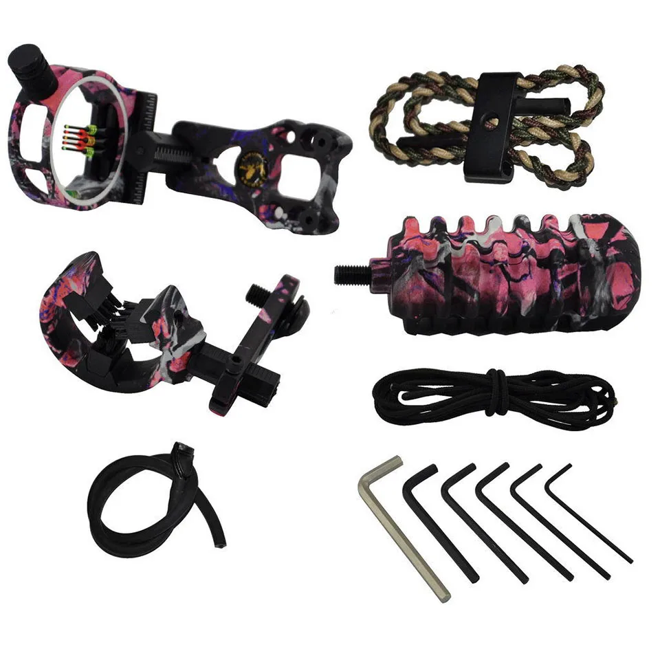 Topoint Archery Upgrade Combo Bow Sight Kits Arrow Rest Stabilizer for