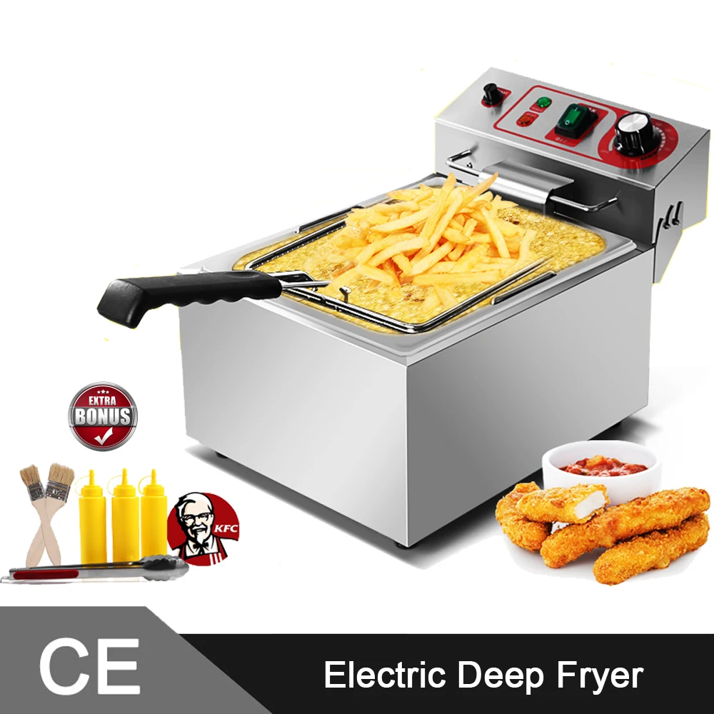 10L Single Tank Comemrcial Electric Deep Fryer Machine/Electric Fryer