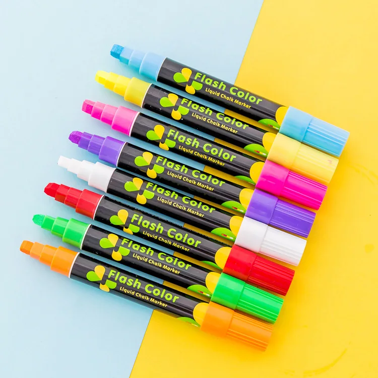 Fluorescent Window Marker Flash Color Pen Liquid Chalk Pen Erasable Highlighter highlighter marker highlighter pen art marker marker pen