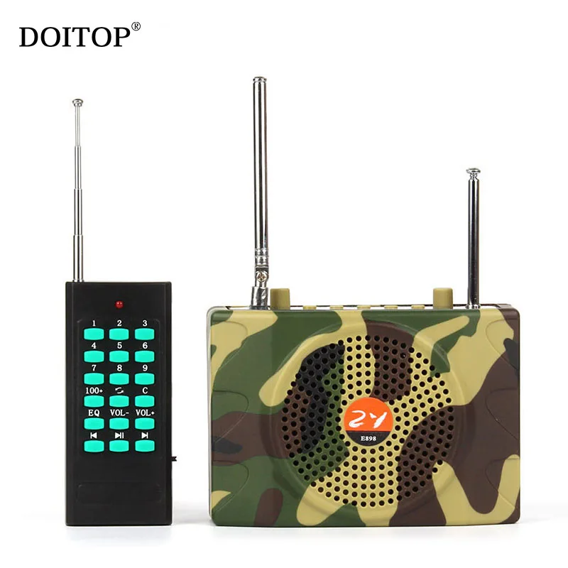 

DOITOP Wireless Remote Control Camouflage Outdoor Teaching Loudspeaker Camping Sound Speaker Voice Amplifier Sound Diffusion 1km