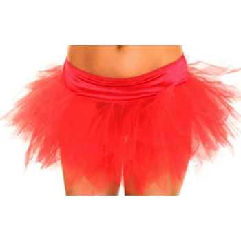 

Red Fluffy Teenage Girl Adult Women Gothic Layered Mesh&Satin Pettiskirt Tutu Skirt Party Dance Performance lolita mini Skirt