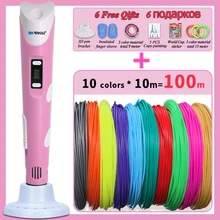 

Myriwell 3 pen RP-100B with plastic ABS/PLA filament children 3D model graffiti painting print pen 3d pen motor office 3d pen
