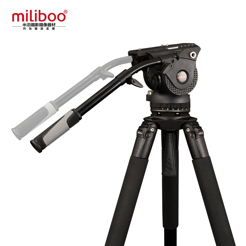 US $643.33 Miliboo M8L Professional Broadcast Movie Video Tripod With Fluid Head Load 18 Kg For Camera DSLR Camcorder Stand