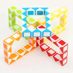 Мини 24 сегмента малого Магия Линейка Куб творческий Змея твист Puzzle извилистые игрушка Интеллектуальное развитие