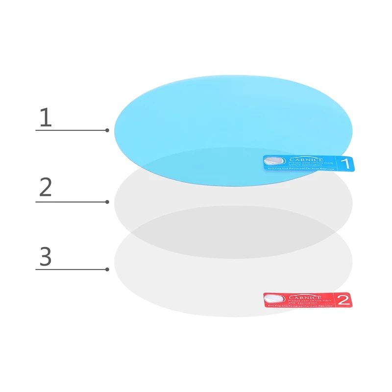 

1Pair Car Anti Water Mist Film Anti Fog Coating Rainproof Rearview Mirror Window Waterproof Protective Film