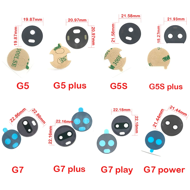 2 шт./лот задняя камера стекло объектив с наклейкой клей запасные части для Motorola Moto E4 G4 G5 G5s G6 G7 Play Plus power X4