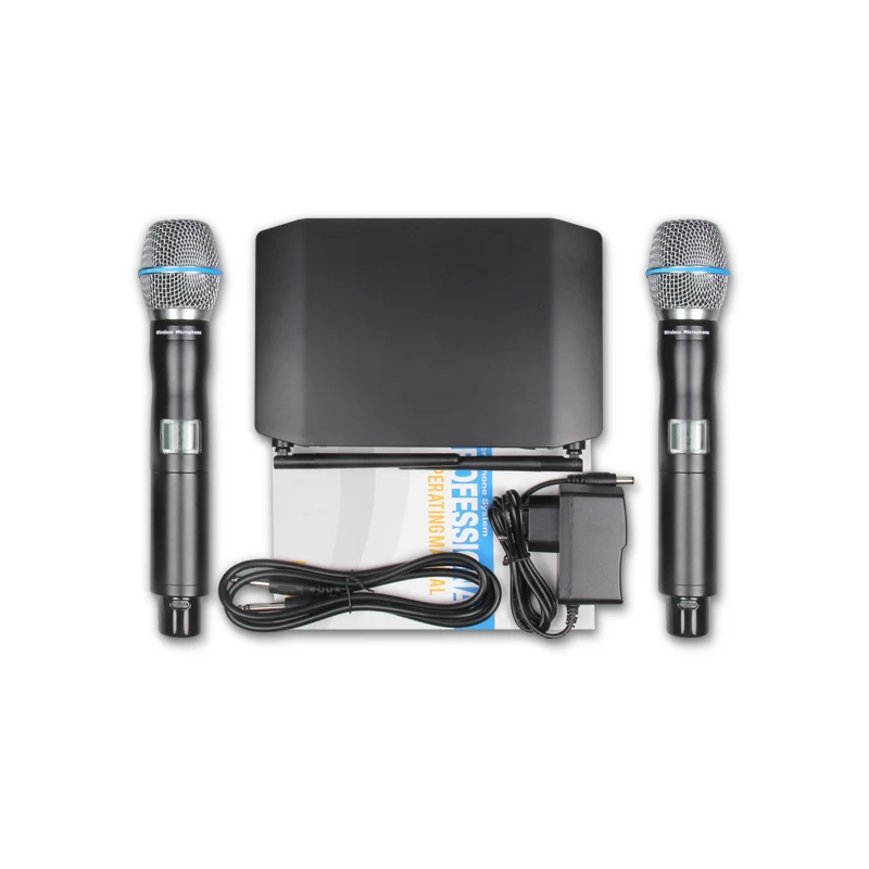 Беспроводной микрофон наивысшего качества XTUGA GLXD24/GLXD8 автоматическая частота/фиксированная частота Близнецы караоке микрофон бар Вечерние