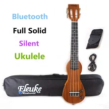 Ukulele Soprano 21 Inches Electric Mahogany Mini Full Solid Bluetooth Headphones Silent Hawaiian Guitar 4 Strings Ukelele Musical Instruments Ukulele Soprano 21 Inches Electric Mahogany Mini Full Solid Bluetooth Headphones Silent Hawaiian Guitar 4 Strings Ukelele Musical Instruments