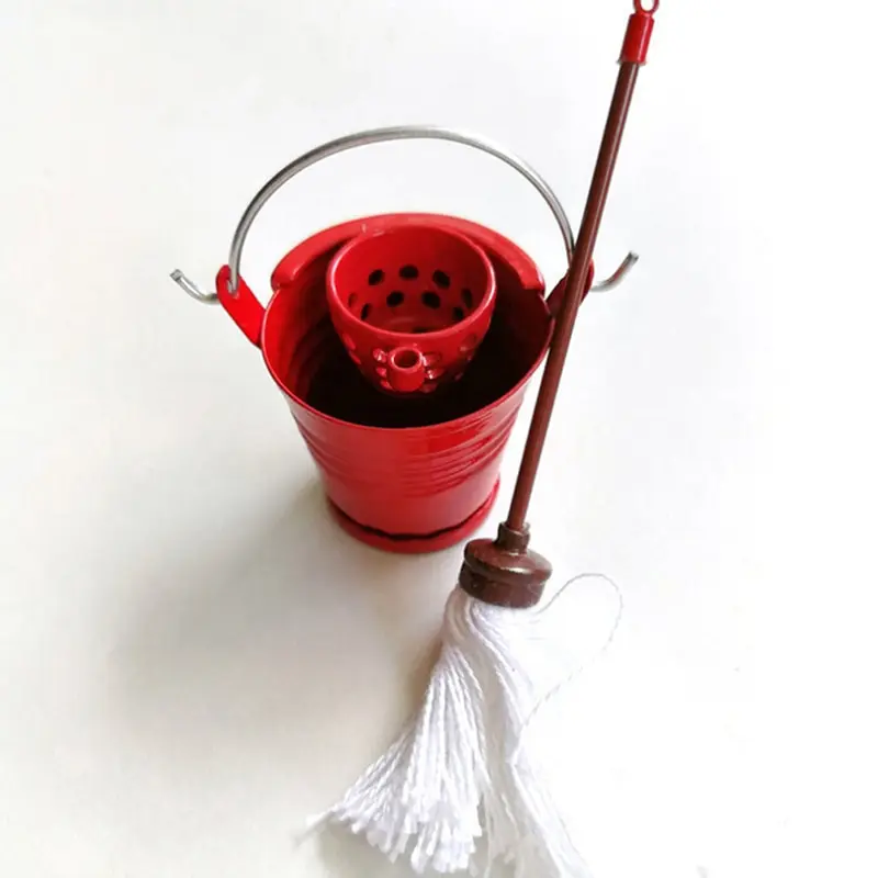 3pcs/set Kitchen Garden Mop Bucket 1:12 Dollhouse Miniature Classic Pretend Play Furniture Cute Toys Creative Gifts Presents 3pcs/set Kitchen Garden Mop Bucket 1:12 Dollhouse Miniature Classic Pretend Play Furniture Cute Toys Creative Gifts Presents
