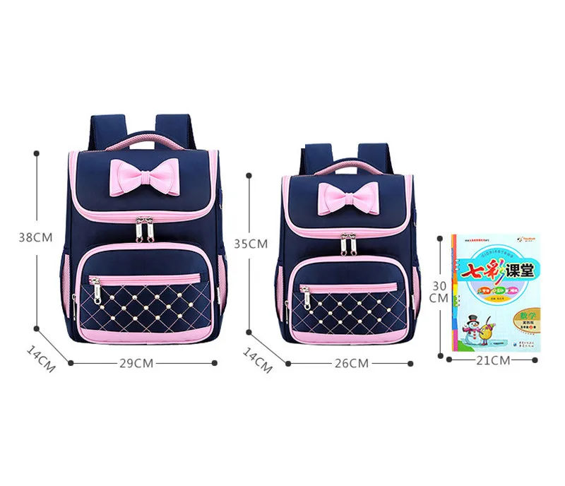 Милый рюкзак принцессы с бантом, школьные рюкзаки для девочек, детский Ранец, школьные сумки для детского сада, Mochila Escolar, рюкзаки