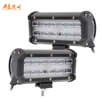 

1 PCS 6Inch 36W Double Row LED Work Light with Sliding Support 6000K White for Jeep SUV ATV Boat Engineering Car