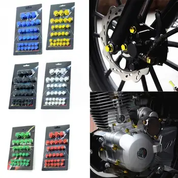 

30 PCS screw caps Motorcycle Accessories Electroplated Decorative Screw Cap Direct Fit For Yamaha