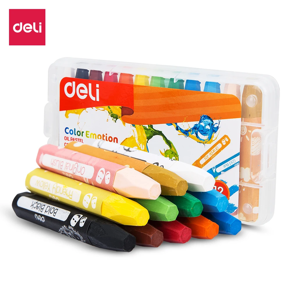 

Deli Oil Pastel Smooth Rich Blending 12 Color 18 Color 24 Color EC20104 EC20114 EC20124