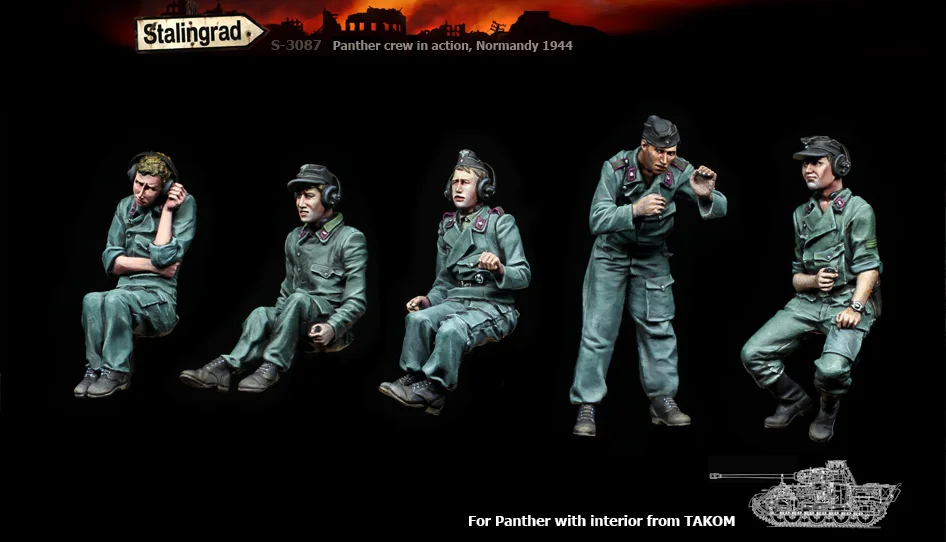 

1/35 Resin Figures Model Kit-268 German army (NO TANK) Unassembled unpainted