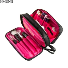 HMUNII Cosmetic Bag Women Cosmetic Makeup Bag Brush Case Waterproof Professional Travel Organizer Make Up Toiletry Kit B1-09