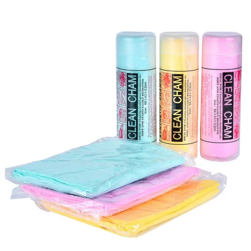 

PVC Suede Car Wash Towel Cleaner Accessories For Car Care Household Cleaning Cloth Random Color