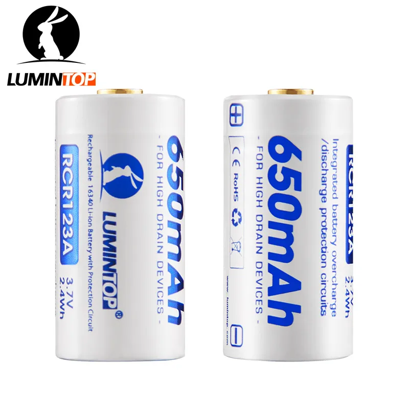 2 шт. 16340 RCR123A 3.7 В литий ионный Аккумуляторы|batteries batteries|battery rechargeablebattery rechargeable battery |