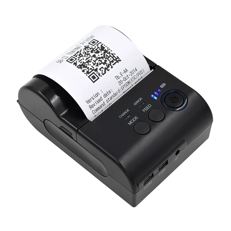 بلوتوث + usb 58 ملليمتر POS-5801DD تذكرة طابعة استلام تذكرة طابعة الباركود دعم ios/الروبوت/ويندوز