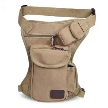 

Men Waist Pack Canvas Messenger Shoulder Bags CrossBody Motorcycle Rider Bum Hip Belt Purse Fanny Drop Leg Bags