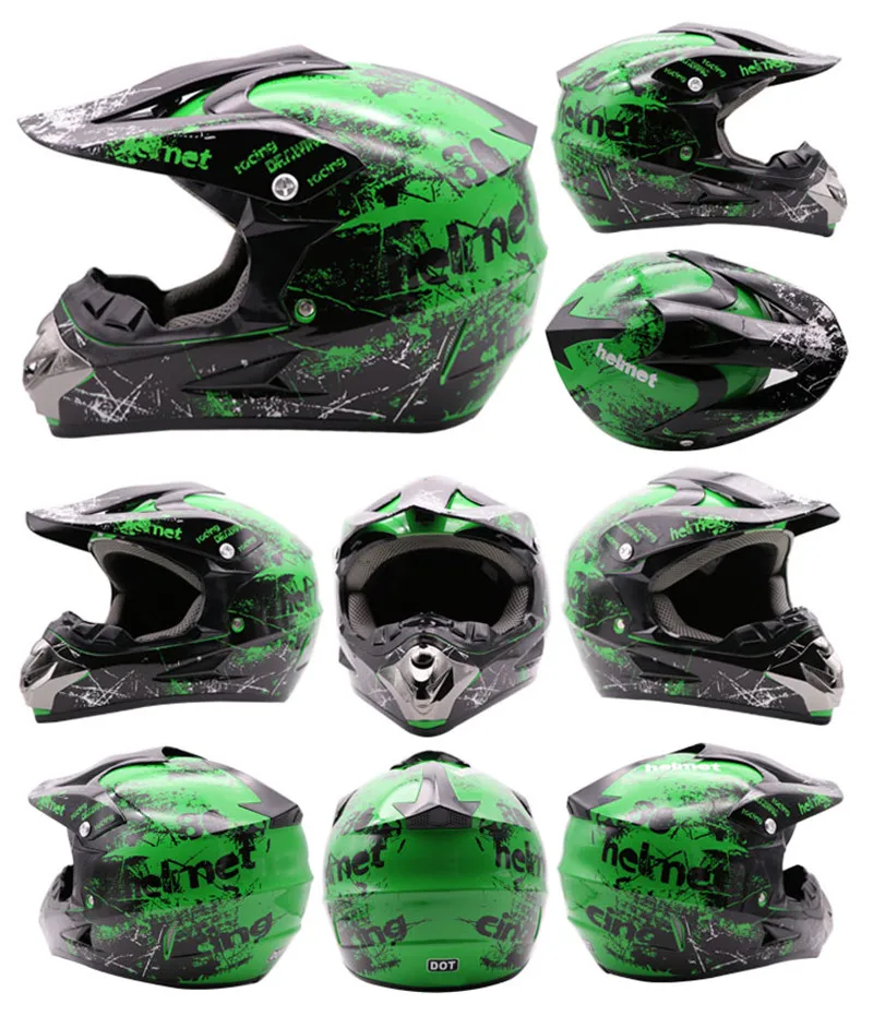 BOZXRX получить три подарка мотоциклетный мужской шлем для мотокросса по бездорожью защитные шлемы для квадроциклов Dirt Bike горные MTB DH Capacete