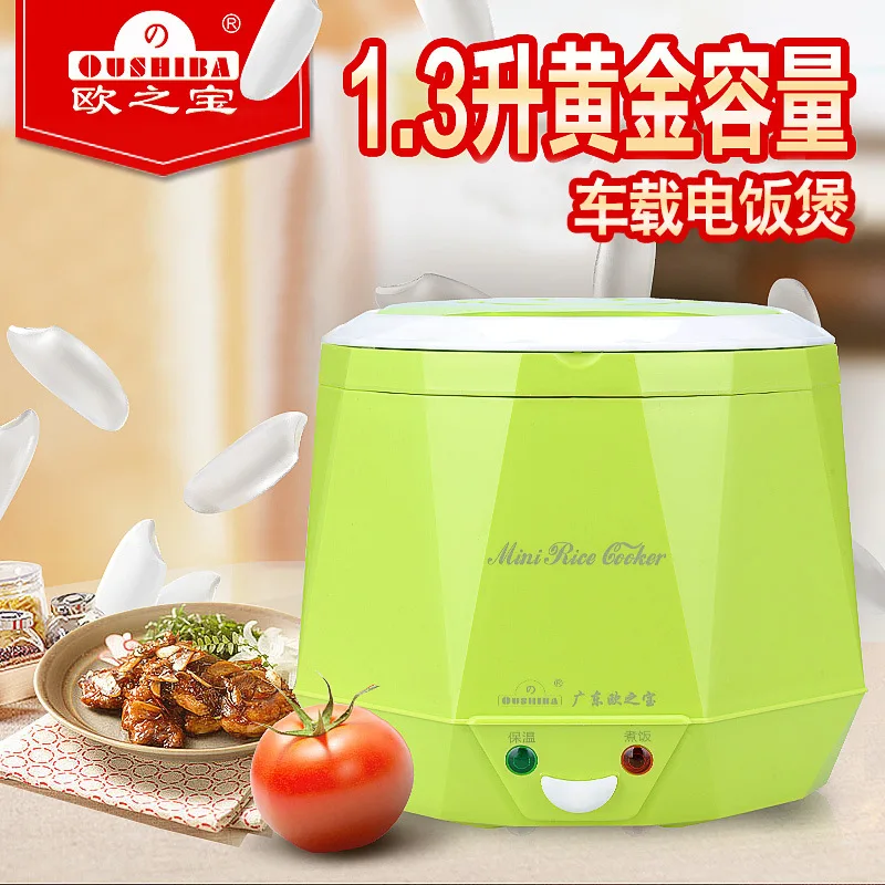 1.3L rice cooker used in house 220v or car 12v to 24v enough for two persons with english instructions