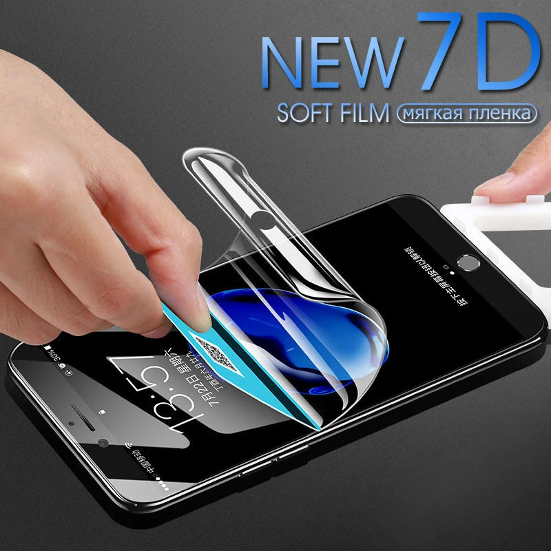 

Soft Full Cover Hydrogel Protective Film For iPhone XS MAX 6 6S 7 8 Plus XR X 10 Screen Protector For iPhone 8 Film Not Glas