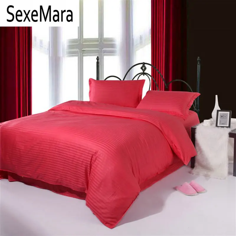 1 CM Streak home textile bedding set queen/king size 4pcs