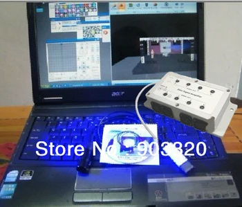 

Freeshipping USB DMX Cable -USB to DMX512 interface Controller With Isolation 1IN 8OUT DMX Amplifier