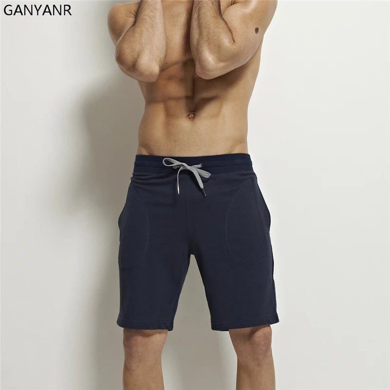 

Mens Sport Shorts casual fitness brand gym men workout cotton skinny Running Yoga fight Short GASP Elastic Running Shorts