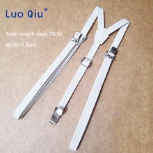 Мужские и женские подтяжки из полиуретана, унисекс, одноцветные джинсы, брюки, брюки с клипсами на подтяжках, Эластичные подтяжки, аксессуары для одежды