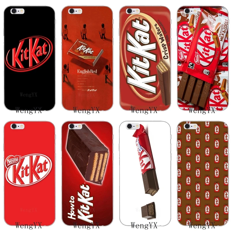 Комплект kat шоколадный kitkat тонкий силиконовый мягкий чехол для телефона Samsung Galaxy