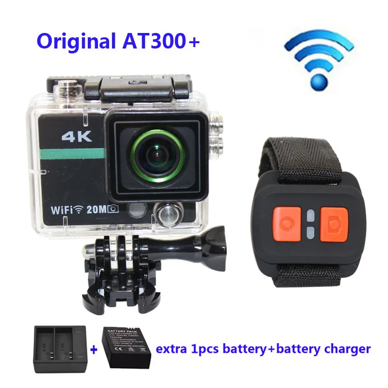 Prix pour Livraison gratuite!! AT300 Plus Wifi 4 K Full HD 1080 P Sport Caméra avec RF Télécommande Casque + chargeur de Batterie + supplémentaire 1 pcs batterie Prix pour Livraison gratuite!! AT300 Plus Wifi 4 K Full HD 1080 P Sport Caméra avec RF Télécommande Casque + chargeur de Batterie + supplémentaire 1 pcs batterie