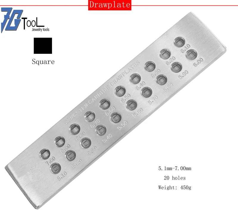 Хорошее качество! Вольфрамовый карбидный провод Drawplate для изготовления ювелирных изделий круглые прямоугольные контейнеры Drawplate