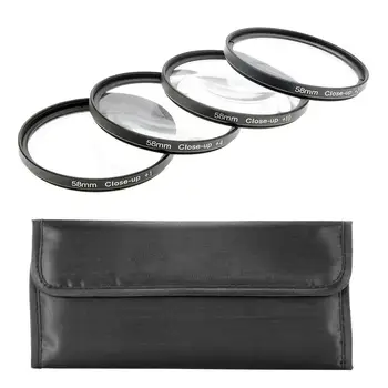

Just Now Close Up(+1/+2/+4/+10)Macro Camera Lens Diopter Filters Set with Case for Canon for Nikon for Sony for DSLR Camera Lens