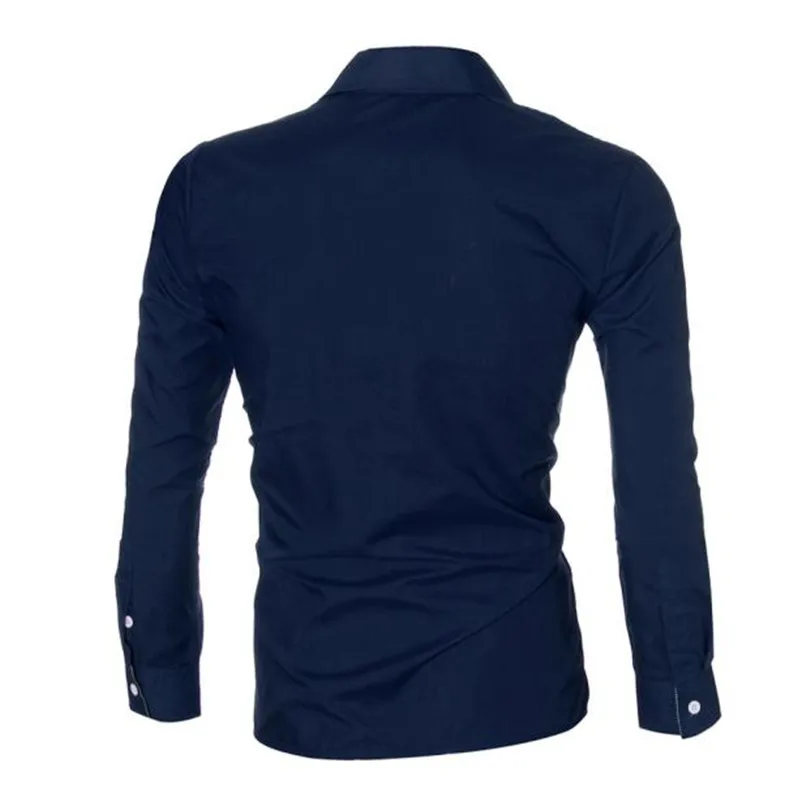 Men Autumn Winter Luxury Brief Casual Fashion Men Shirt Cotton Linen Beach Loose Fit Long Sleeve Business Blouse Tops #4M27 (15)