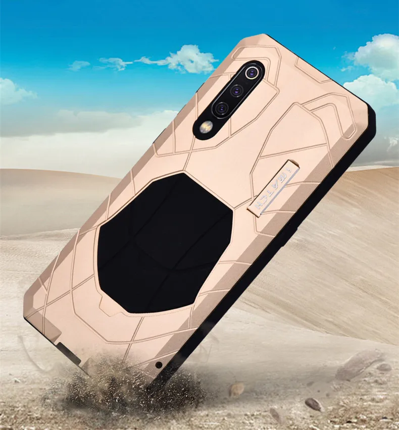 IMATCH Ежедневный Водонепроницаемый чехол для Xiaomi Mi 9 / 8 Роскошный Металлический