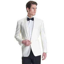 2017 Rushed Smoking Terno Grooms Tuxedos Wedding Suits For Men Shawl Lapel Mens Slim Fit Two Pieces Groomsmen (jacket+pants)