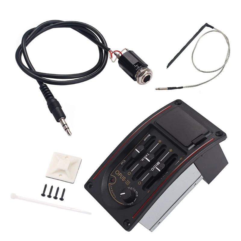 Acoustic Guitar 3 Band Preamp Amplifier Equalizer EQ OP3