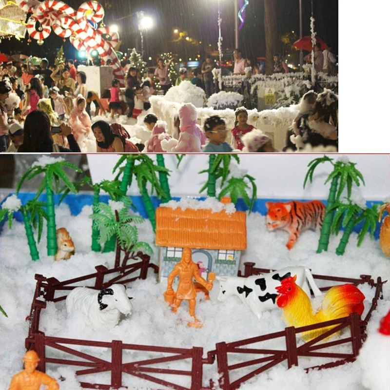 Искусственные снежинки поддельные Волшебные мгновенный Снежный фестиваль вечерние украшения для рождества свадьбы искусственный снег